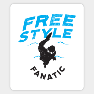 Freestyle Fanatic Swimmer 2 Sticker